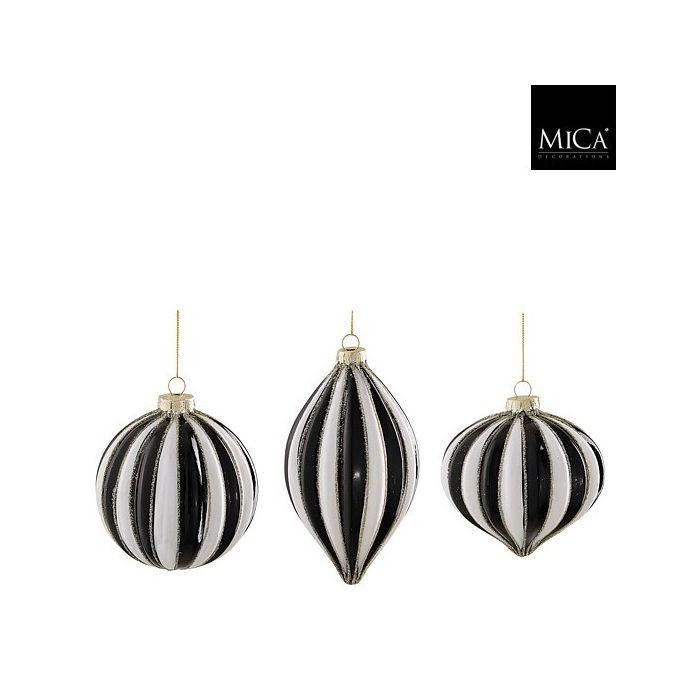 PENDENTI ALBERO VETRO NERO D.8